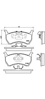 Тормозные колодки BREMBO P 49 004