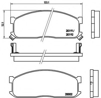 Тормозные колодки BREMBO P 49 010