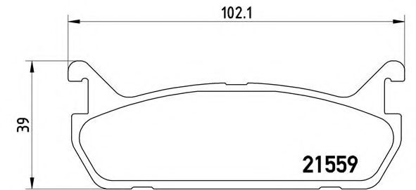 Тормозные колодки BREMBO P 49 015