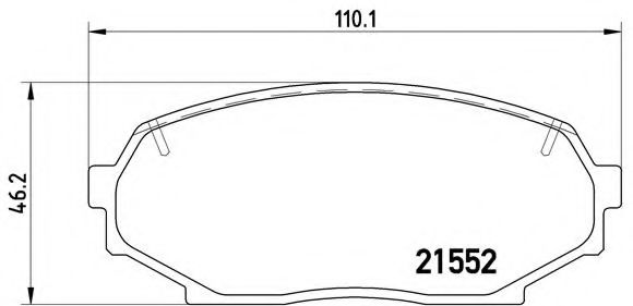 Тормозные колодки BREMBO P 49 017
