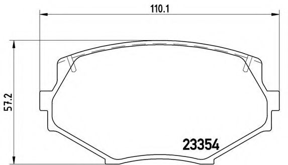 Тормозные колодки BREMBO P 49 020