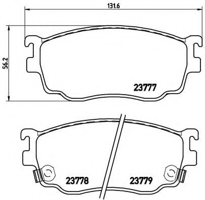 Тормозные колодки BREMBO P 49 026