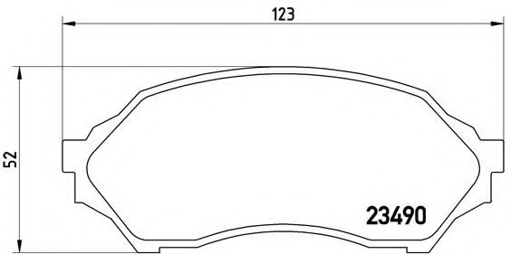 Тормозные колодки BREMBO P 49 027