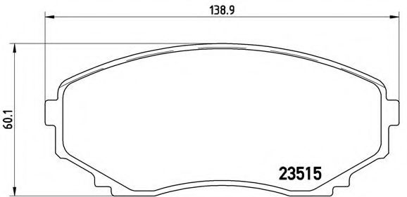 Тормозные колодки BREMBO P 49 028