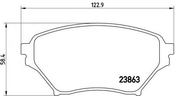 Тормозные колодки BREMBO P 49 029