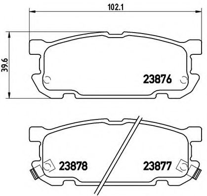Тормозные колодки BREMBO P 49 030