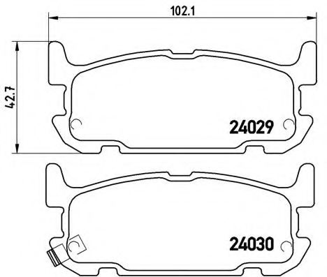 Тормозные колодки BREMBO P 49 031