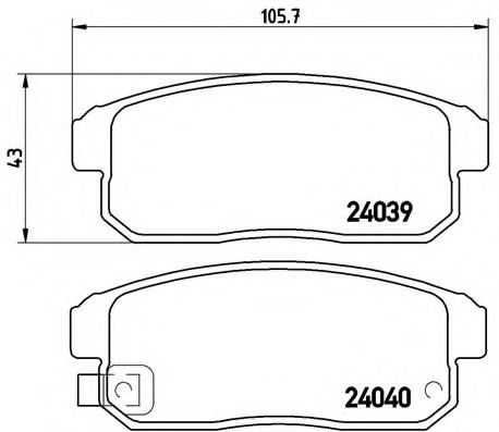 Тормозные колодки BREMBO P 49 035