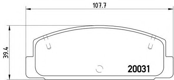 Тормозные колодки BREMBO P 49 037
