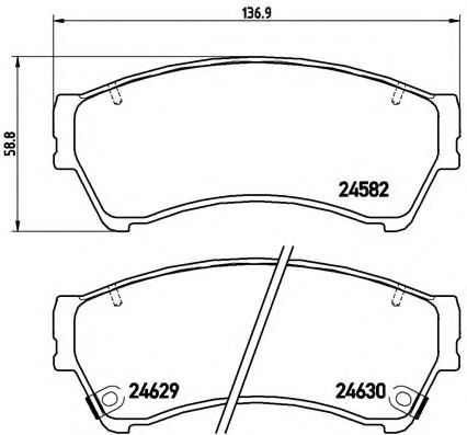 Тормозные колодки BREMBO P 49 039