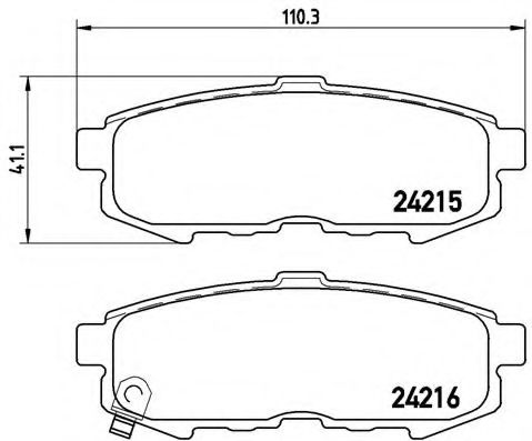 Тормозные колодки BREMBO P 49 042