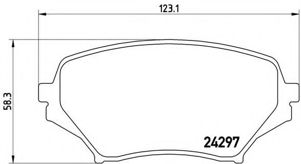 Тормозные колодки BREMBO P 49 043