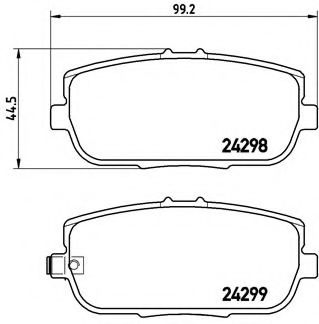 Тормозные колодки BREMBO P 49 044
