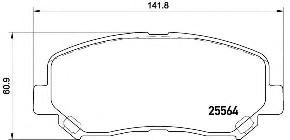 Тормозные колодки BREMBO P 49 045