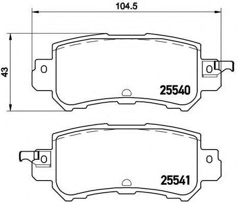 Тормозные колодки BREMBO P 49 047