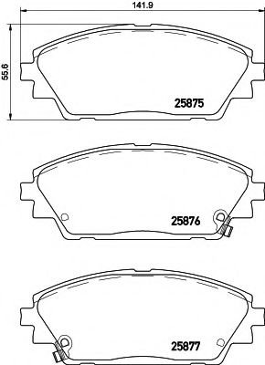 Тормозные колодки BREMBO P 49 050