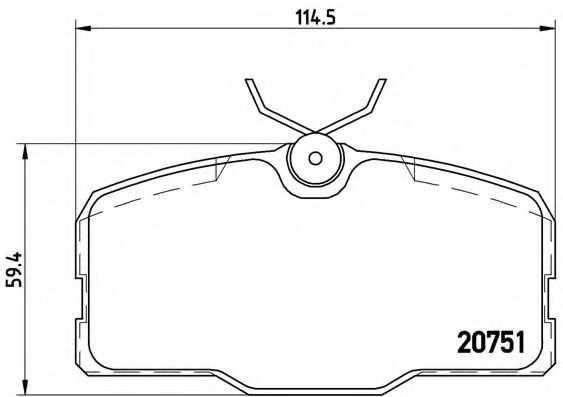 Тормозные колодки BREMBO P 50 006