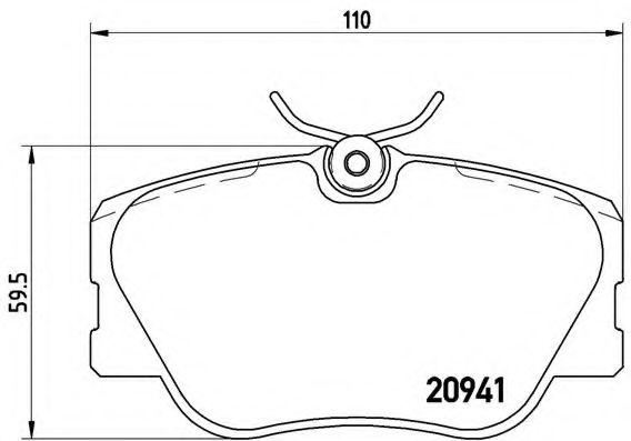Тормозные колодки BREMBO P 50 008