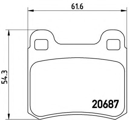 Тормозные колодки BREMBO P 50 013