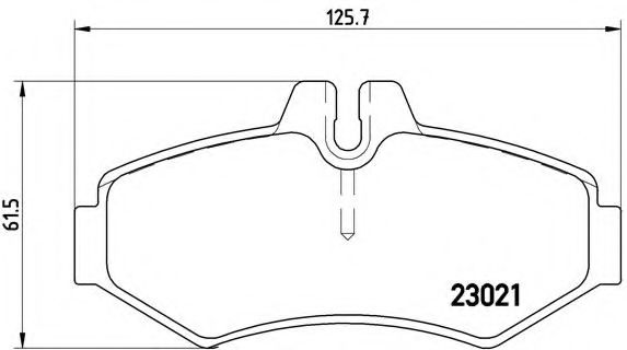 Тормозные колодки BREMBO P 50 020