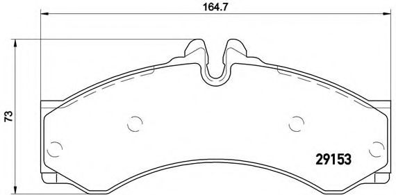 Тормозные колодки BREMBO P 50 028
