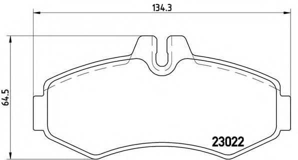 Тормозные колодки BREMBO P 50 031