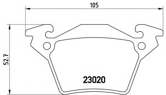 Тормозные колодки BREMBO P 50 032