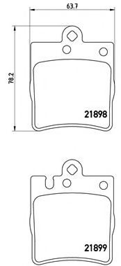 Тормозные колодки BREMBO P 50 033
