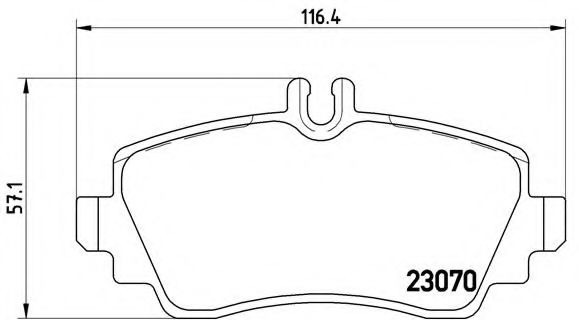 Тормозные колодки BREMBO P 50 036