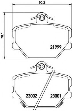 Тормозные колодки BREMBO P 50 038