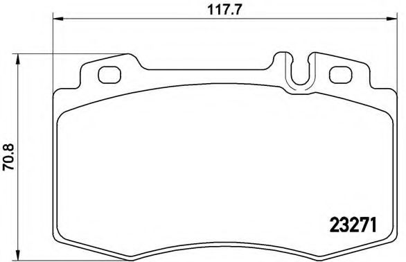 Тормозные колодки BREMBO P 50 041