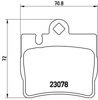 Тормозные колодки BREMBO P 50 042
