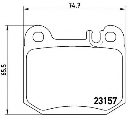 Тормозные колодки BREMBO P 50 043