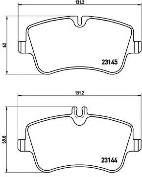 Тормозные колодки BREMBO P 50 045