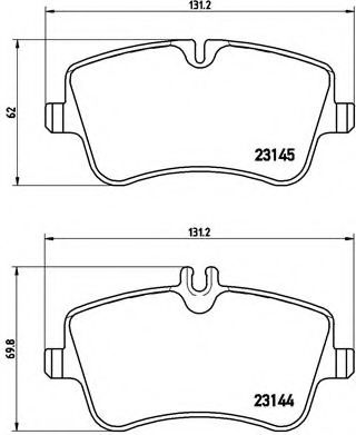 Тормозные колодки BREMBO P 50 046