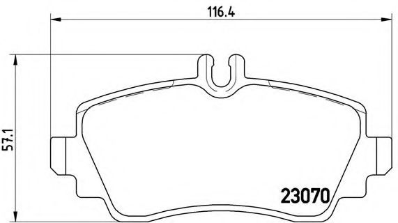 Тормозные колодки BREMBO P 50 047