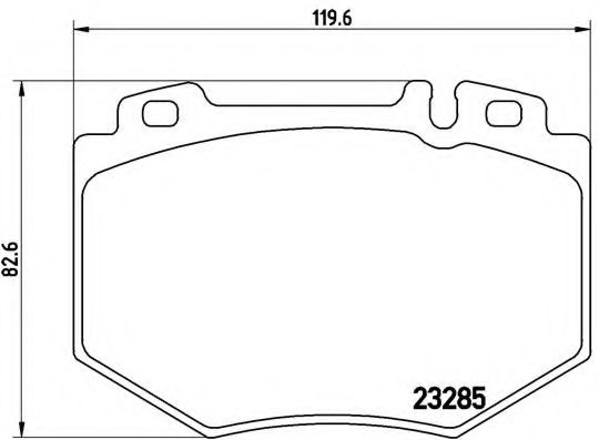 Тормозные колодки BREMBO P 50 048