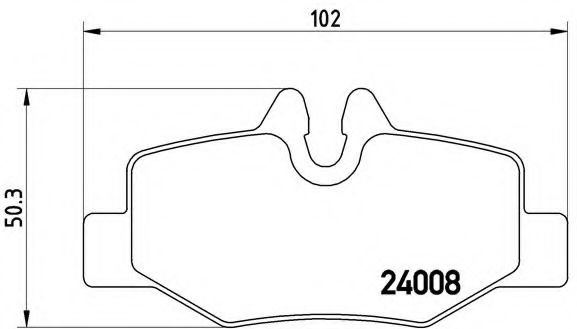 Тормозные колодки BREMBO P 50 051