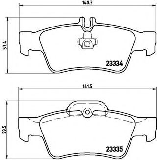 Тормозные колодки BREMBO P 50 052
