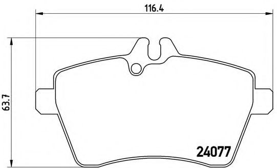 Тормозные колодки BREMBO P 50 054