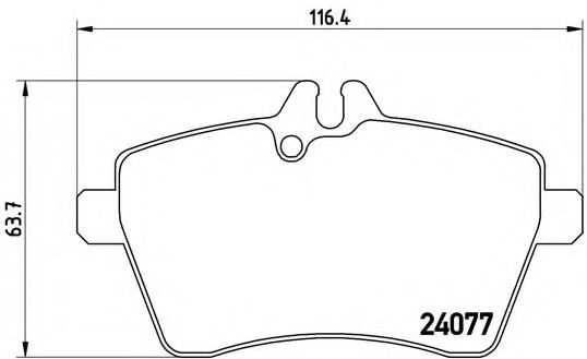 Тормозные колодки BREMBO P 50 056