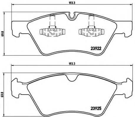 Тормозные колодки BREMBO P 50 063