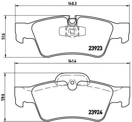 Тормозные колодки BREMBO P 50 064