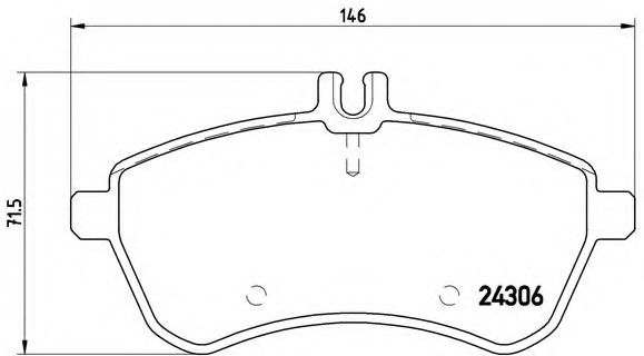 Тормозные колодки BREMBO P 50 067