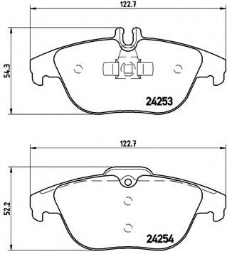 Тормозные колодки BREMBO P 50 068