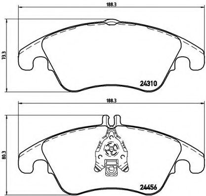 Тормозные колодки BREMBO P 50 069