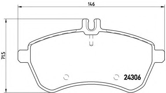 Тормозные колодки BREMBO P 50 070