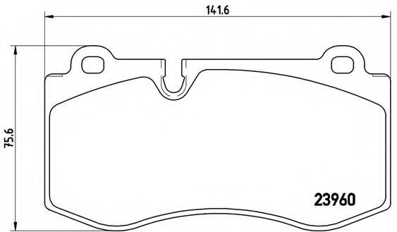 Тормозные колодки BREMBO P 50 074