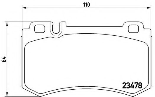 Тормозные колодки BREMBO P 50 077