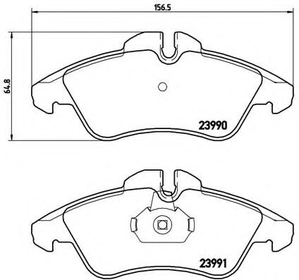 Тормозные колодки BREMBO P 50 080